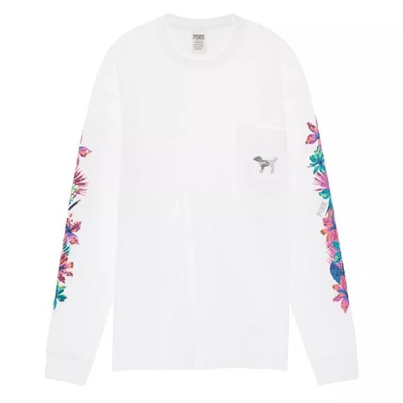 Secret PINK Bling Long Sleeve Tee 